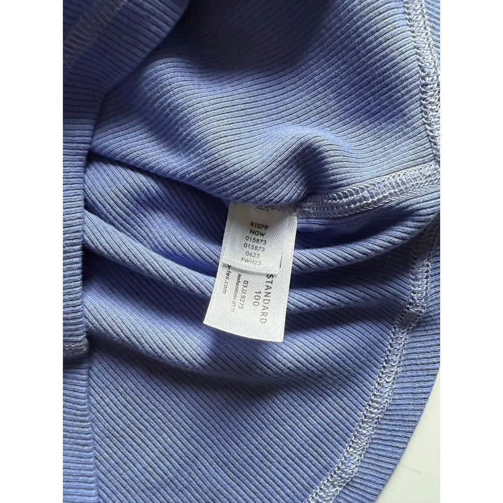 $32 Hanna Andersson Long Sleeve Active Rib Tee - Size 4 - Purple